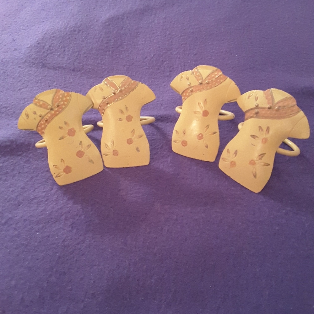 Japanese Dress Napkin Rings - (Set of 4)